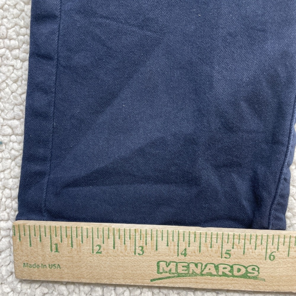 The Savile Row Company London Mens 32x32 Navy Blue Chino Pants Stretch Cotton - Picture 4 of 10